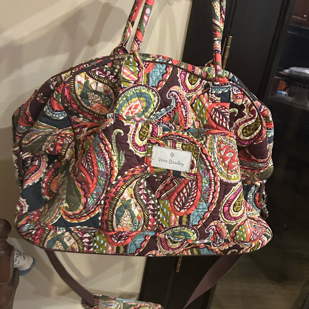 Vera Bradley Multicolor Quilted Weekender Bag